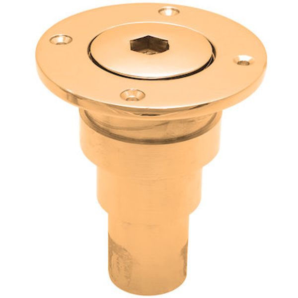 AG Pump Out Socket Brass