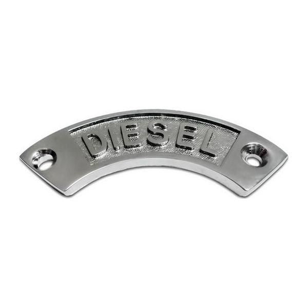 AG Nameplate 'Diesel' Chrome Curved