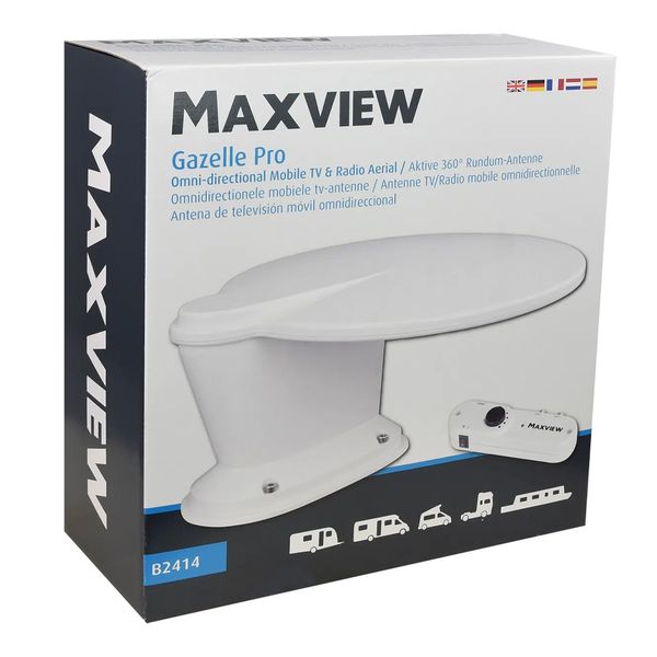 Maxview Gazelle Pro Omni Directional Aerial 12/24V (TV, FM, DAB)