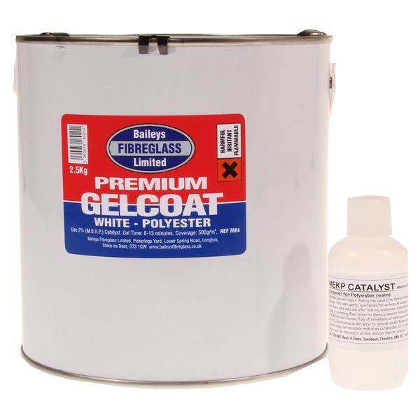 Baileys Premium Gelcoat in Brilliant White (2.5kg / with Hardener)