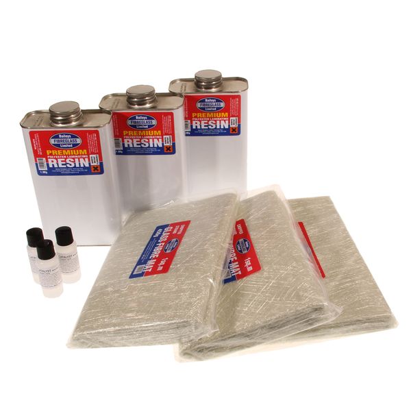 Baileys Premium Fibreglass Repair Kit (3 Square Metres)