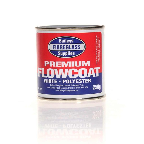 Baileys Fibreglass Gelcoat Repair Kit with Tools (4 sq ft / 250g)