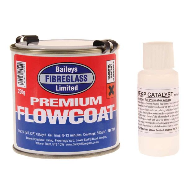 Baileys Black Flowcoat / Topcoat with Hardener 250g