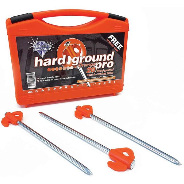 Blue Diamond Hard Ground Pro Pegs (Case Of 20)