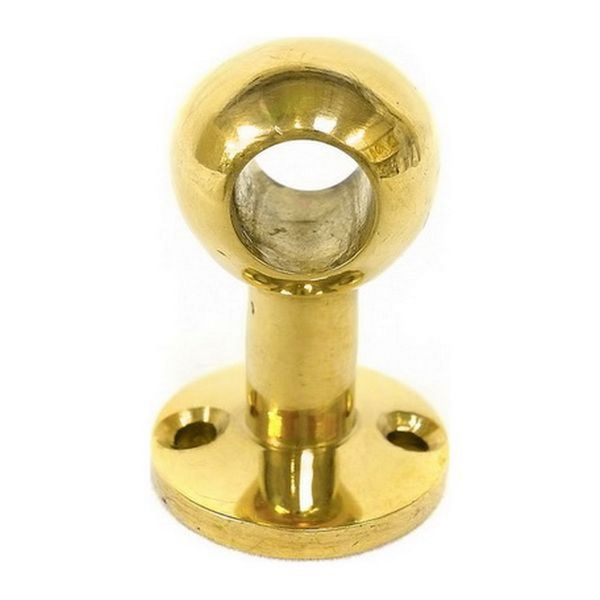 AG Gallery Ball Post 3/8" Short Through Brass