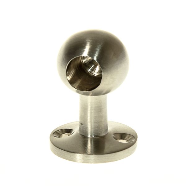 AG Gallery Ball Post 3/8" Short End Satin Nickel