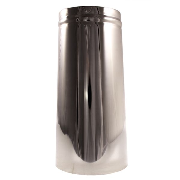 AG Double Skin Chimney 18" x 6" Plain Stainless