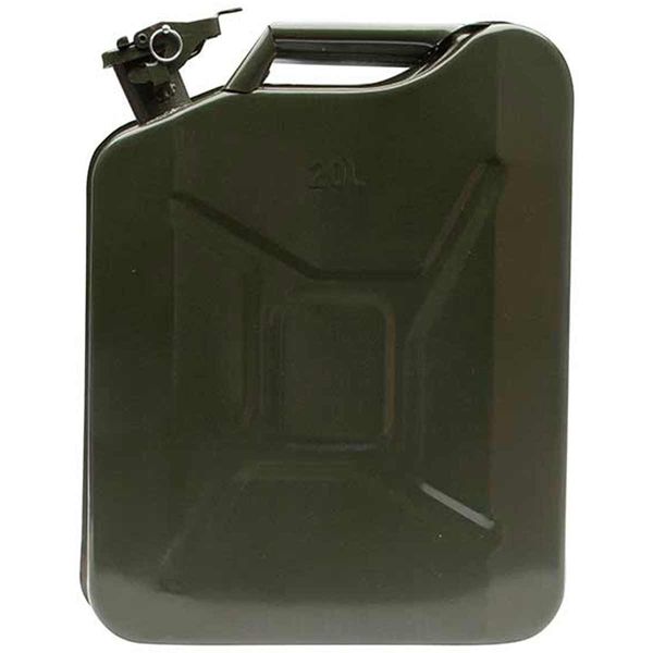 Petrol Fuel Can (20 Litres / Green Metal)