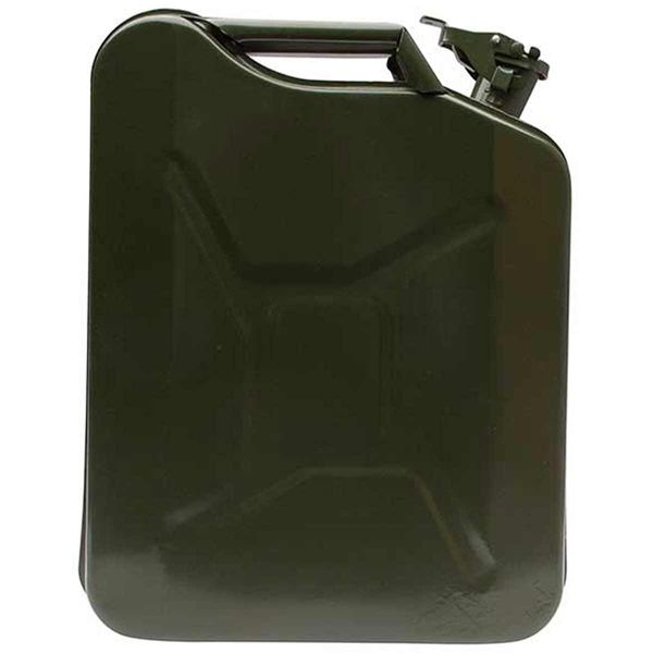 Petrol Fuel Can (20 Litres / Green Metal)