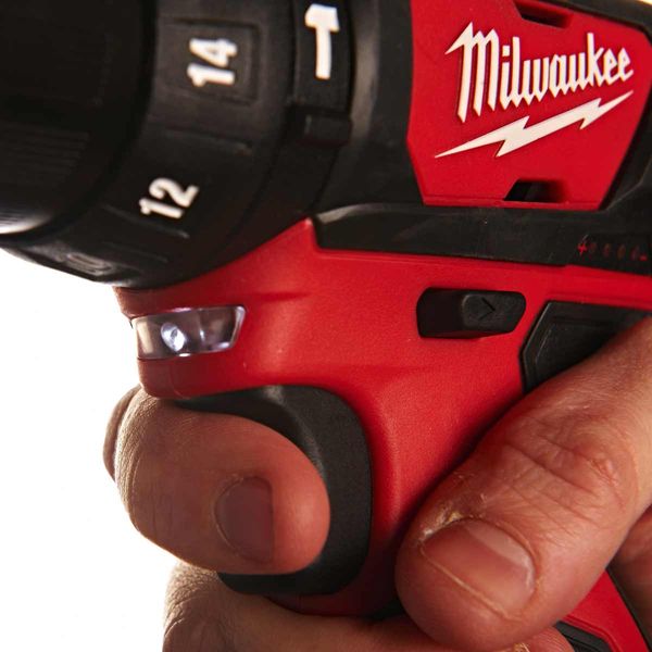 Milwaukee M12 Sub Compact Percussion Drill 2x Battery, Charger & Case