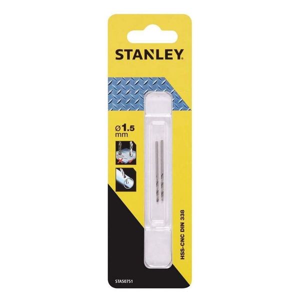 Stanley HSS-CNS Crownpoint Drill Bit 1.5mm