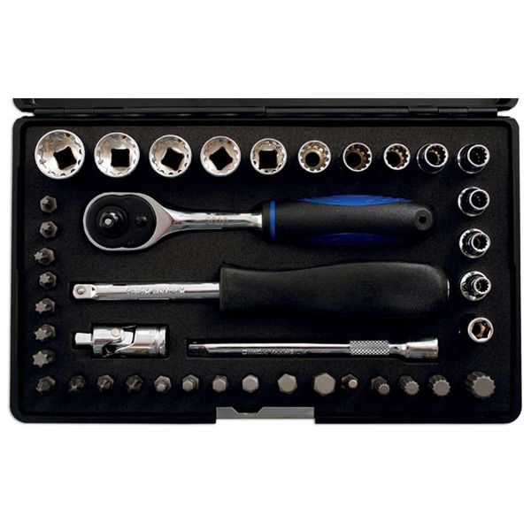 Laser Tools Alldrive Socket and Bit Set 1/4" Drive (40-Piece)