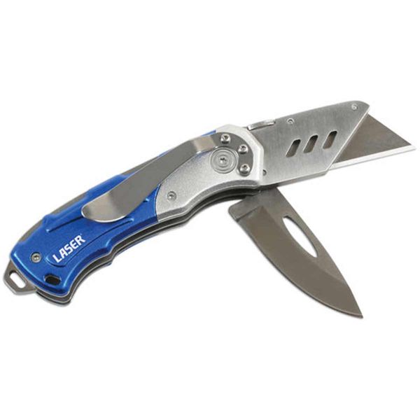 Laser Tools Twin Blade Mechanics Knife