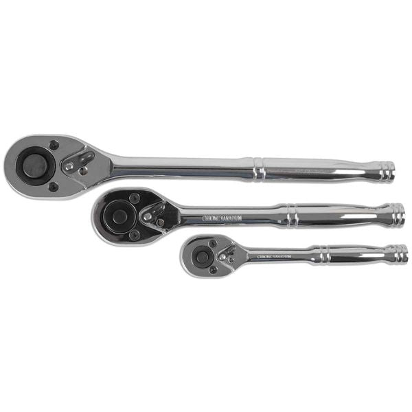 Laser Tools Standard Ratchet Set (1/4", 3/8" and 1/2" Drive)