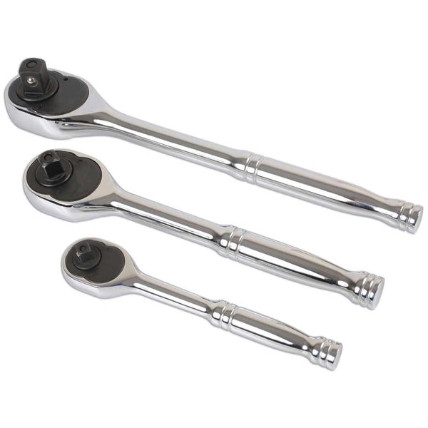 Laser Tools Standard Ratchet Set (1/4", 3/8" and 1/2" Drive)