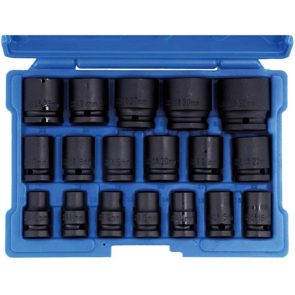 Laser Tools Impact Socket Set 1/2" Drive (18-Piece)