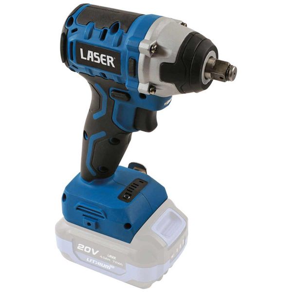 Laser Tools Cordless Impact Wrench 1/2" Drive 20V Kit (UK Plug)