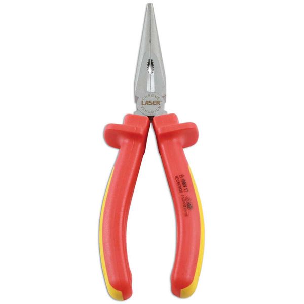 Laser Tools Long Nose Pliers (Insulated / 200mm)