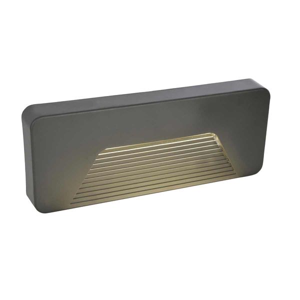 Breez LED Rectangular Outdoor Wall Light Anthracite (290lm / 3W)