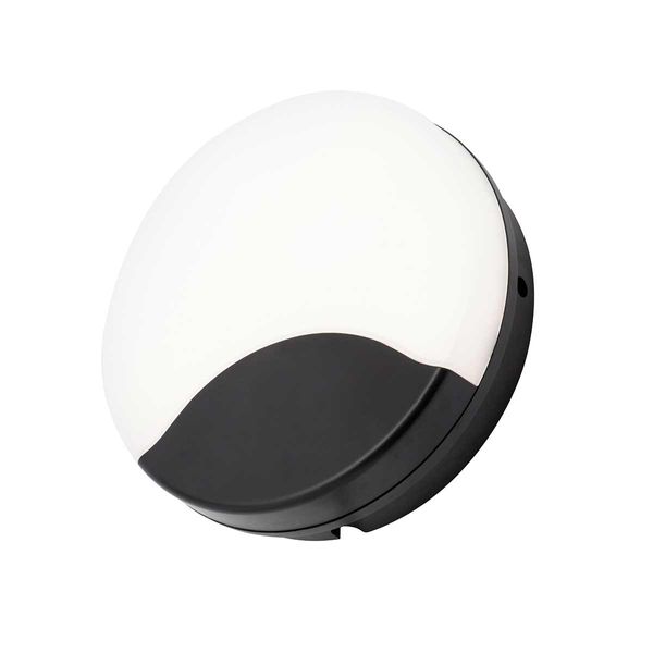 Turus Round Bulkhead Light in Black (1200lm / 15W)