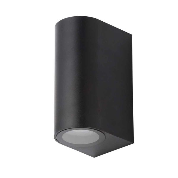 Iona LED GU10 Wall Up/Down Light Black (2 Bulbs)