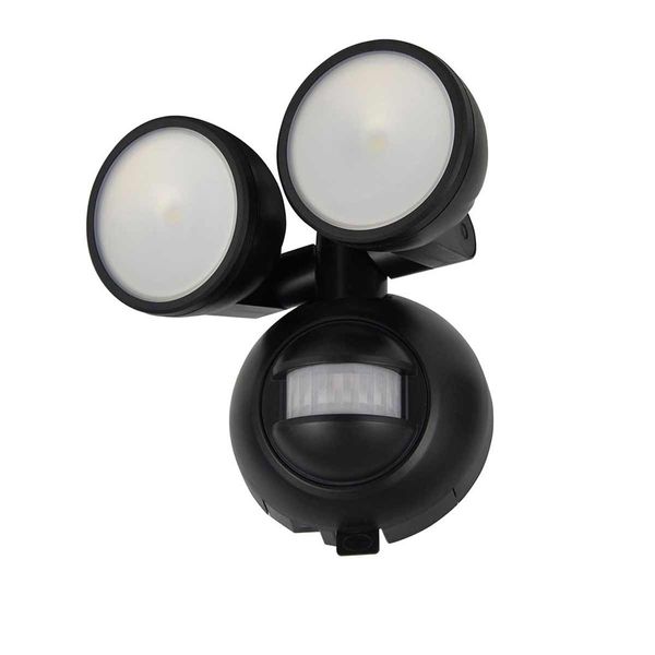 Felis LED Battery Operated Twin Spotlight with PIR Sensor (200lm / 2W)