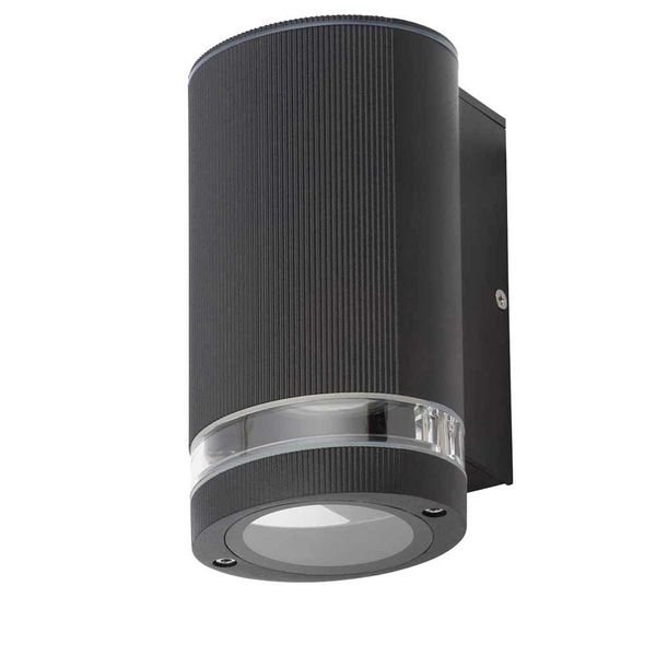 Helix GU10 LED Downlight with Ribbed Black Finish (1 Bulb)