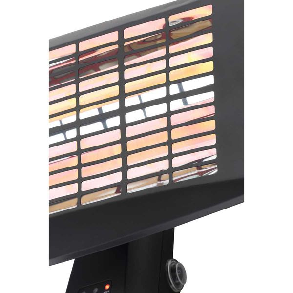 Blaze Wall Mounted Outdoor Heater Black Variable Watt