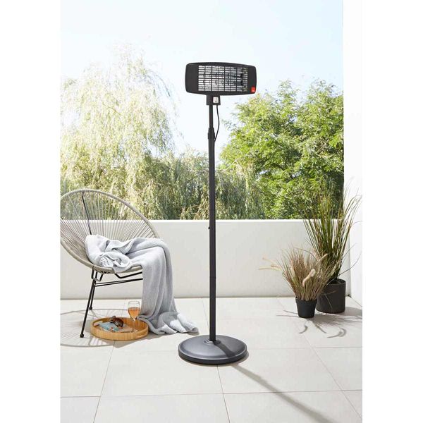 Blaze Wall Mounted Outdoor Heater Black Variable Watt