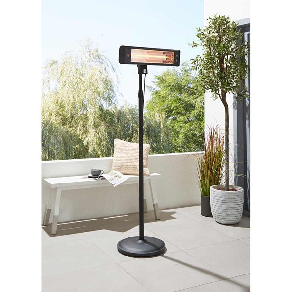 Blaze Wall Mounted Outdoor Heater Black 1800W