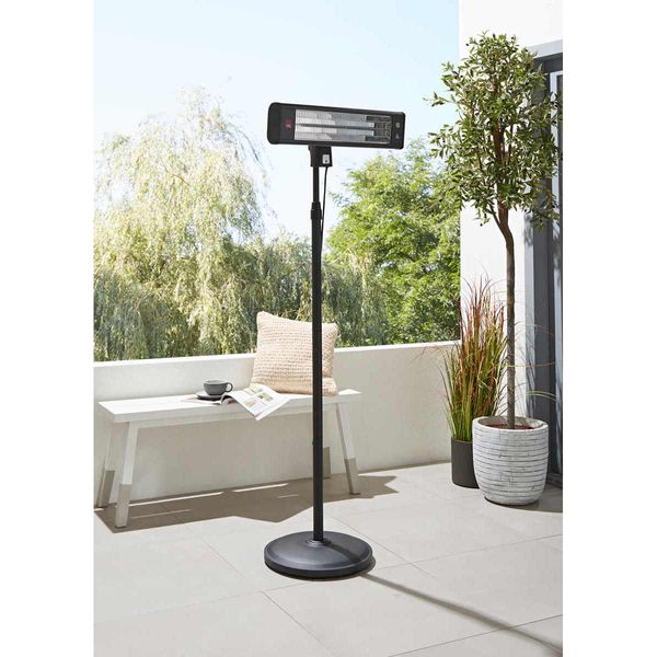 Blaze Wall Mounted Outdoor Heater Black 1800W