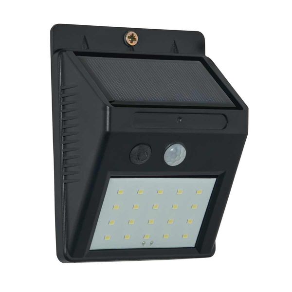 Marley Solar LED Wall Light with PIR Sensor Black (230lm / 4W)