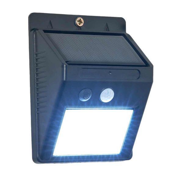 Marley Solar LED Wall Light with PIR Sensor Black (230lm / 4W)