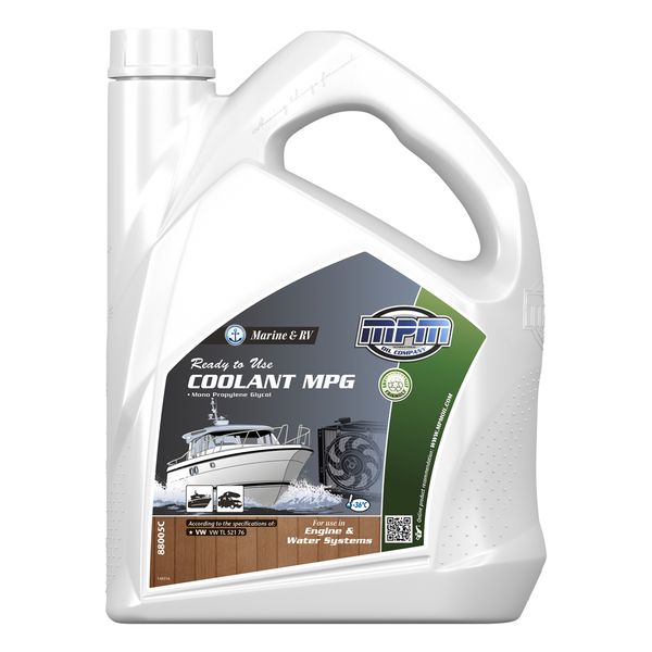 MPM Marine & RV Ready to Use Coolant Mono Propylene Glycol 5 Litre