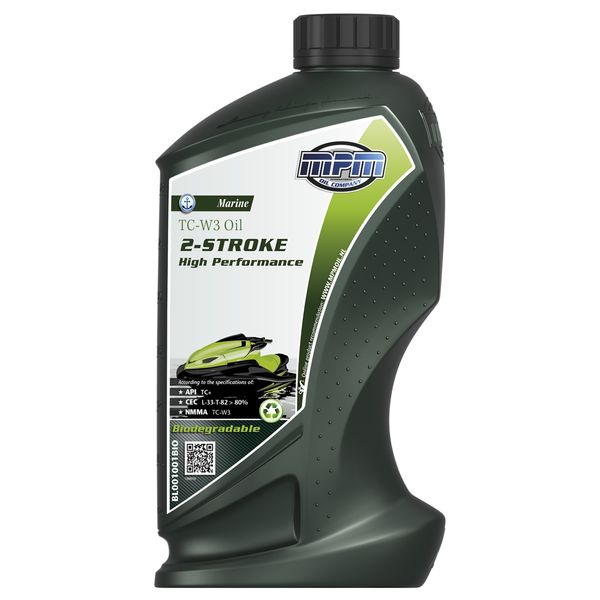 MPM Marine TC-W3 2-Stroke High Performance Biodegradable Oil 1 Litre