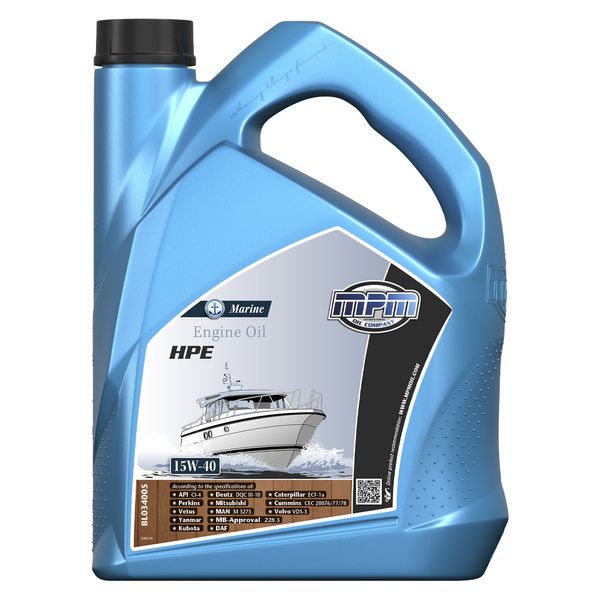 MPM Marine High Performance (HPE) Engine Oil 15W-40 5 Litre