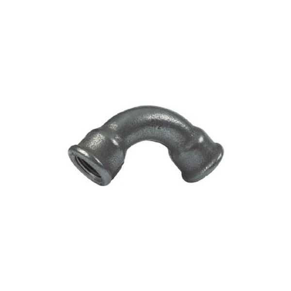 AG Black Iron 90 Degree Galvanised Swept Bend 2" BSP Female Ports