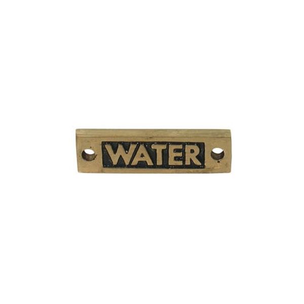 AG Water - Oblong Name Plate Brass