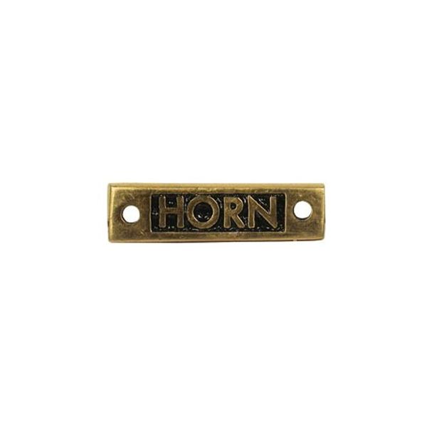 AG Horn - Oblong Name Plate Brass