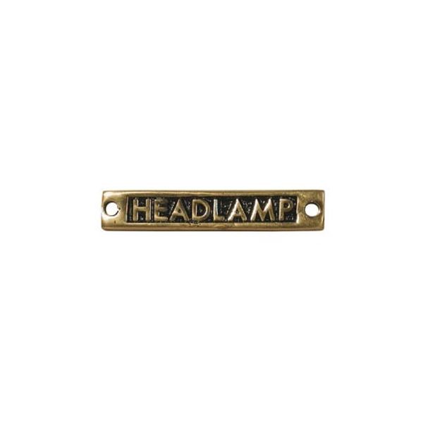 AG Headlamp - Oblong Name Plate Brass