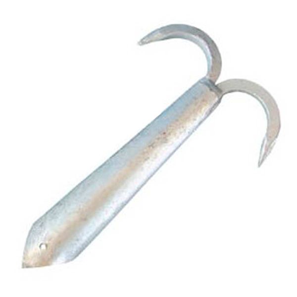 AG Galvanised Steel Boat Hook Double (203mm L / 38mm ID)