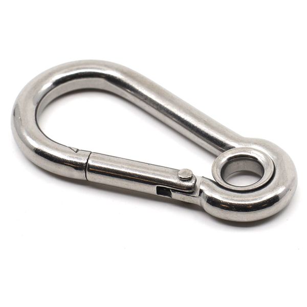 AG Carbine Hook with Eye Stainless Steel 6mm x 60mm