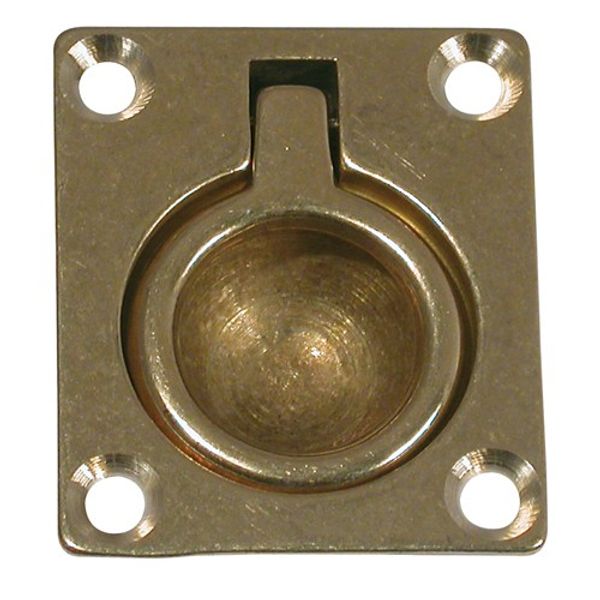 AG Lifting Ring Flush Brass 45 x 38mm