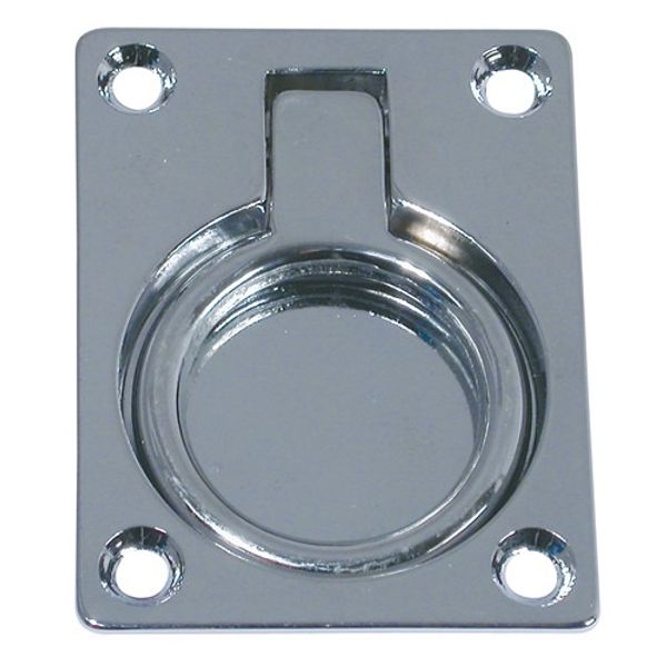 AG Lifting Ring Flush Chrome 63 x 48mm