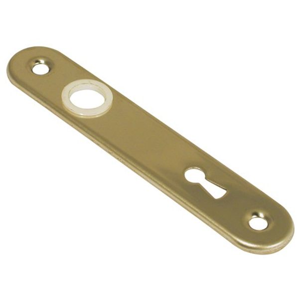 AG Escutcheon Plate Brass +Keyhole