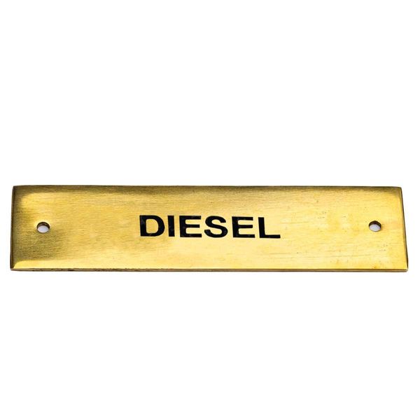 AG SP Diesel Label Brass 57 x 12mm