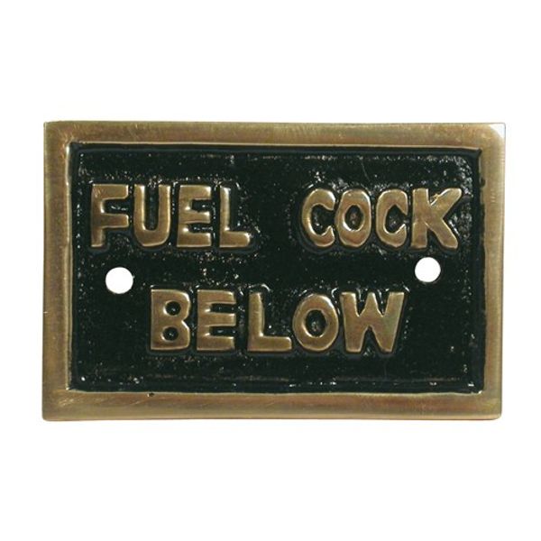 AG Fuel Cock Below Name Plate Brass