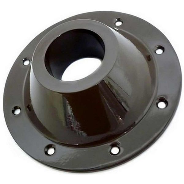 Surejust Table Leg Socket Surface Mount Brown