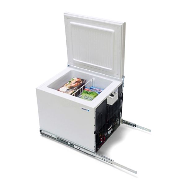 Shoreline 34L Mini Chest Freezer (2 Star) on Rails 12/24V White