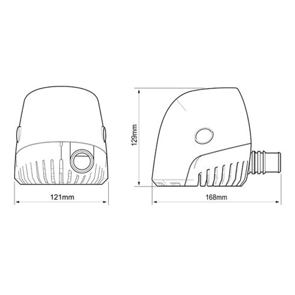 Whale Orca Auto Bilge Pump 1300GPH 12V